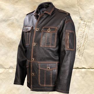 Кожаная куртка Tokyo в темно коричневом цвете